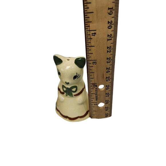 Kittens Ceramic Salt & Pepper Shakers Siamese Cat Japan 3 1/8" Pink Green Read - Picture 5 of 10